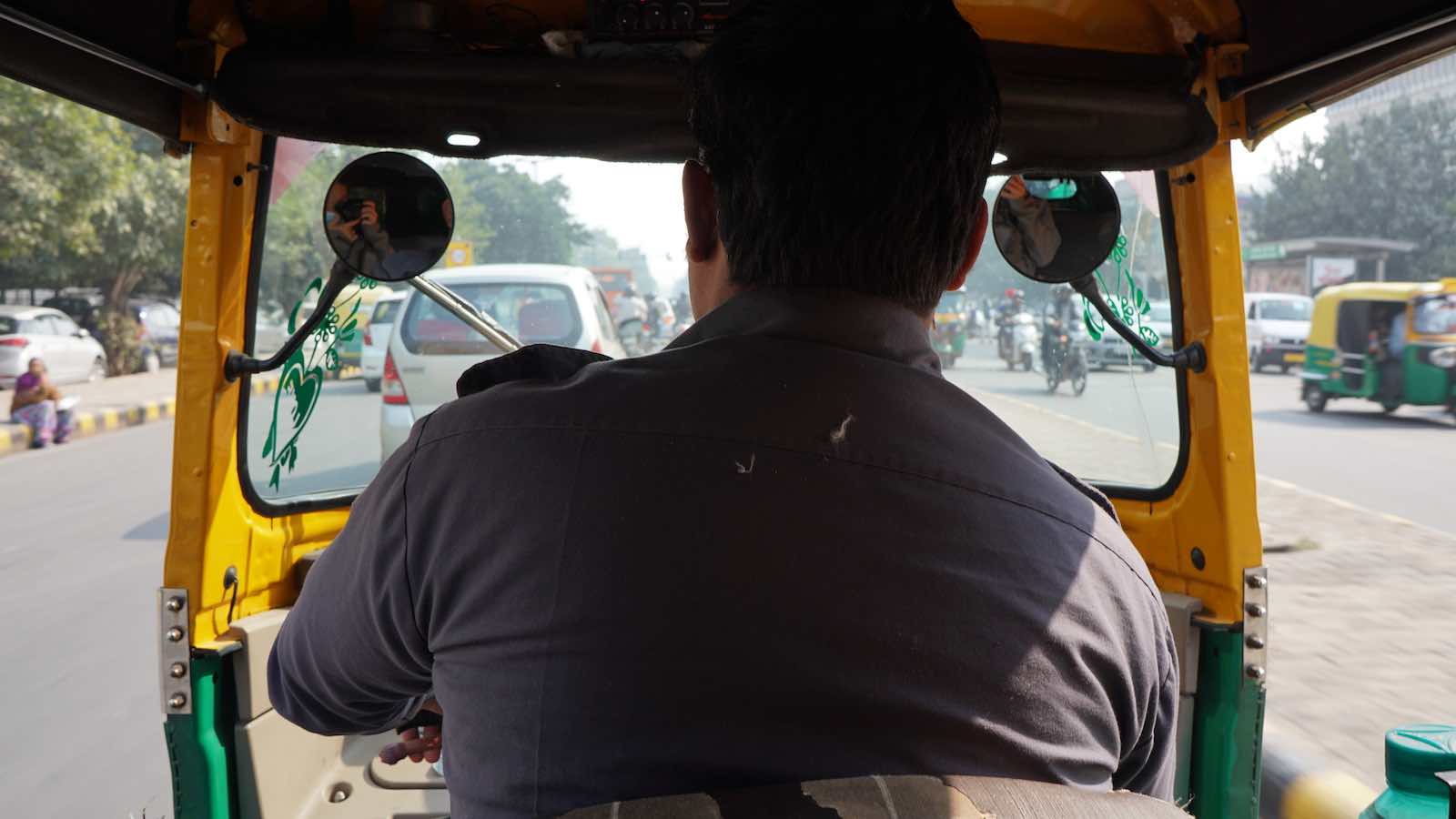 On a different day I decided to explore another part of Delhi and 'splurge' on some food at a nice restaurant here, took an autorickshaw. It was an adrenaline filled ride weaving through cars and pedestrians, going down the mean streets of New Delhi where traffic 'laws' are just suggestions at best.