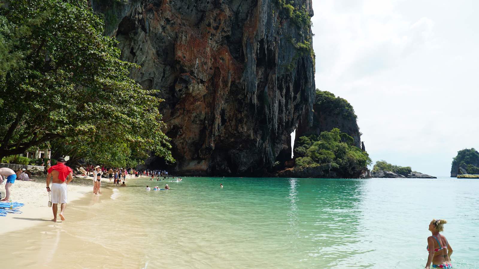In the end I found my 'secret beach'. Turns out, there was a nice paved path straight through the resort to the other side of the peninsula... I felt so dumb thinking I had to Indiana Jones my way to it. Plus it was even more packed than the main beach. At least the water was clean and crisp and great for a swim.