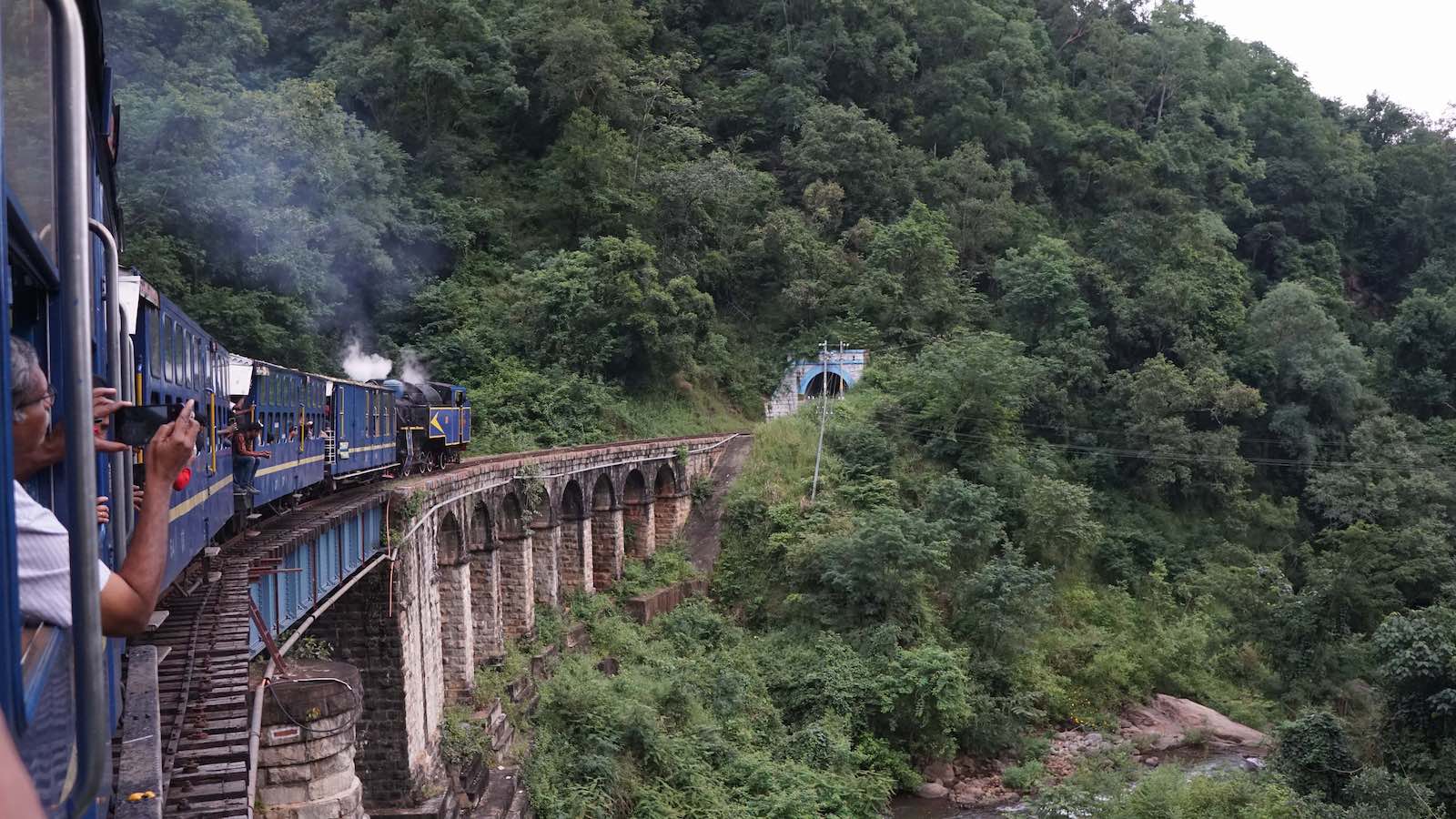 I managed to get on the toy steam train when I was leaving Ooty, I had to buy a first class ticket because all other seats were full but even that was only about $4. I met some cool people in my cart and ended up traveling with them to my next destination because we were headed the same way.
